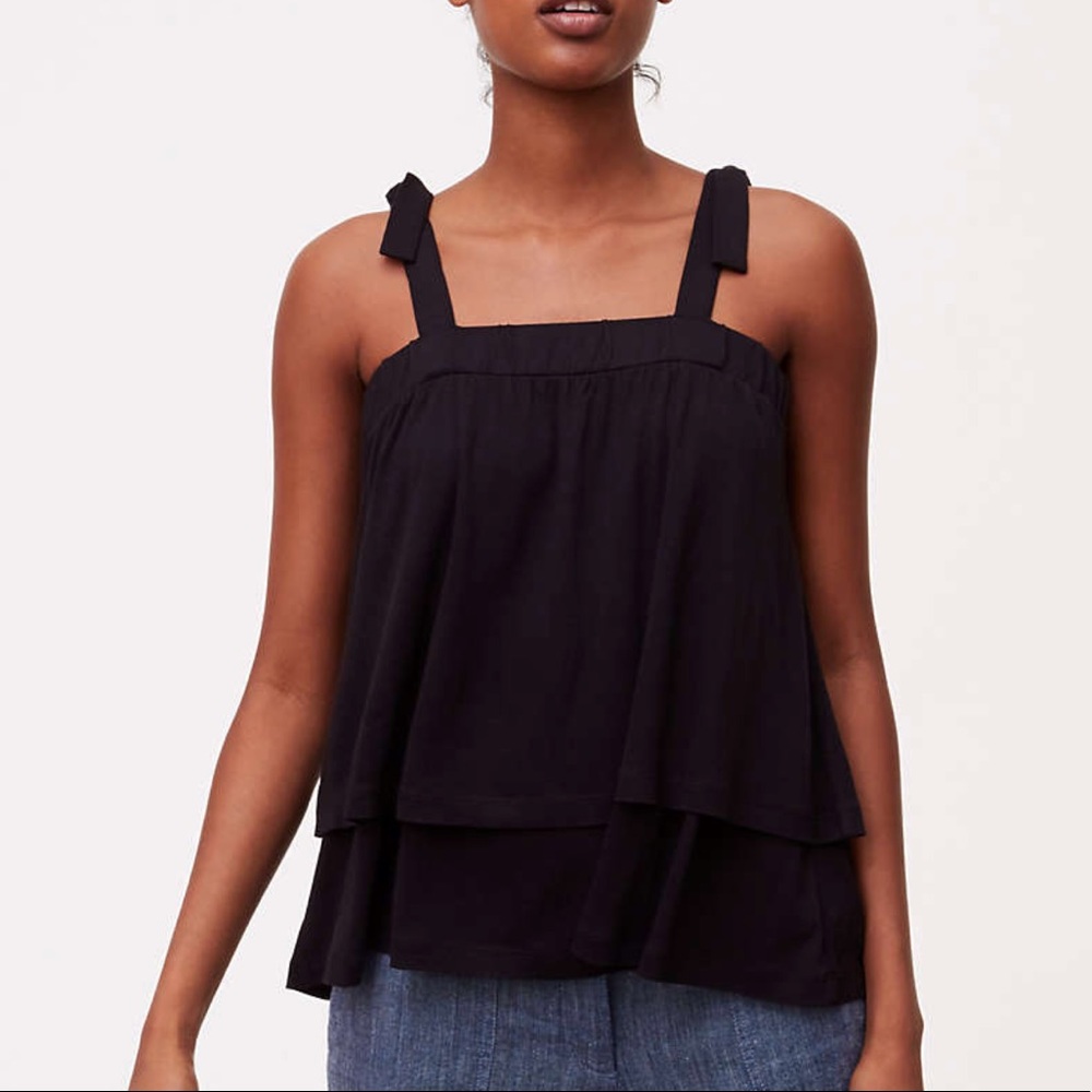 LOFT petite layered tier cami NWT
